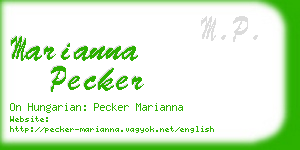 marianna pecker business card